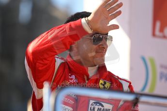 2010 Le Mans 24 Hour (24 Heures du Mans), 11th June 2010. Drivers' parade. AF Corse SRL - Jean Alesi. Digital ref : CB1D2687