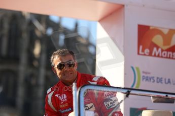 2010 Le Mans 24 Hour (24 Heures du Mans), 11th June 2010. Drivers' parade. AF Corse SRL - Jean Alesi. Digital ref : CB1D2688