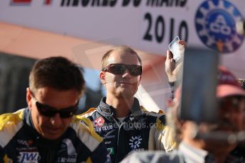 2010 Le Mans 24 Hour (24 Heures du Mans), 11th June 2010. Drivers' parade. Luc Aphand Aventures - Xavier Maassen. Digital ref : CB1D2752