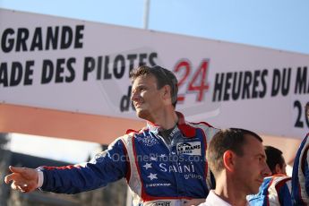 2010 Le Mans 24 Hour (24 Heures du Mans), 11th June 2010. Drivers' parade. Gerard Welter - Tristan Gommendy. Digital ref : CB1D2803