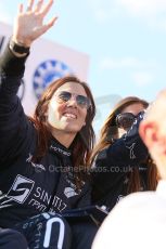 2010 Le Mans 24 Hour (24 Heures du Mans), 11th June 2010. Drivers' parade. Matech Competition - Natacha Gachnang, Cyndie Alleman. Digital ref : CB1D2840