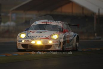 2010 Le Mans, Sunday June 13th 2010. Dunlop Chicane at dawn. Digital Ref : CB1D5143
