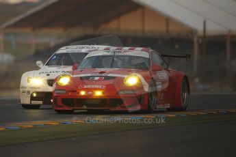 2010 Le Mans, Sunday June 13th 2010. Dunlop Chicane at dawn. Digital Ref : CB1D5206