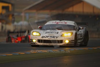 2010 Le Mans, Sunday June 13th 2010. Dunlop Chicane at dawn. Digital Ref : CB1D5232