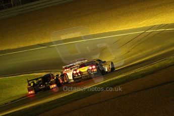 2010 Le Mans, Saturday June 12th 2010. Chapelle/Tertre Rouge at night. Digital Ref : CB1D4892