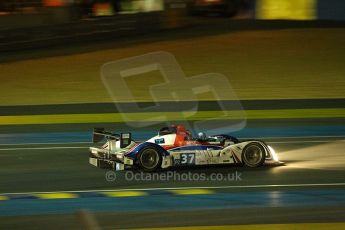 2010 Le Mans, Sunday June 13th 2010. Tertre Rouge at night. Digital Ref : CB1D4945