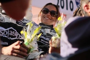 2010 Le Mans 24 Hour (24 Heures du Mans), 11th June 2010. Drivers' parade. Signature Plus - Vanina Ickx. Digital ref : CB5D2623