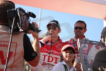 2010 Le Mans 24 Hour (24 Heures du Mans), 11th June 2010. Drivers' parade. Kolles - Christophe Bouchut, Manuel Rodriguez. Digital ref : LW40D2661