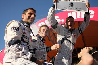 2010 Le Mans 24 Hour (24 Heures du Mans), 11th June 2010. Drivers' parade. Team Peugeot Total - Marc Gene, Anthony Davidson, Alexander Wurz. Digital ref : LW40D2842