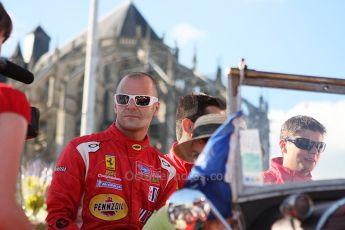 2010 Le Mans 24 Hour (24 Heures du Mans), 11th June 2010. Drivers' parade. Risi Competizione - Gianmaria Bruni. Digital ref : LW40D2876