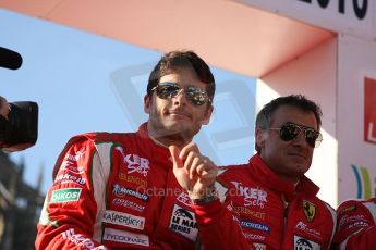 2010 Le Mans 24 Hour (24 Heures du Mans), 11th June 2010. Drivers' parade. AF Corse SRL - Giancarlo Fisichella, Jean Alesi. Digital ref : LW40D2922