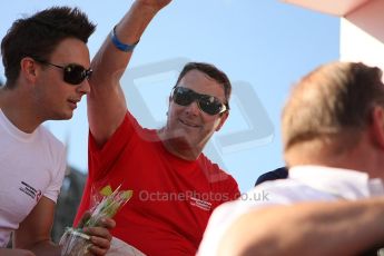 2010 Le Mans 24 Hour (24 Heures du Mans), 11th June 2010. Drivers' parade. Beechdean Mansell - Greg Mansell, Nigel Mansell. Digital ref : LW40D2936