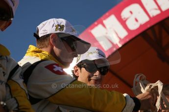 2010 Le Mans 24 Hour (24 Heures du Mans), 11th June 2010. Drivers' parade. Rebellion Racing - Guy Smith, Andrea Bellichi. Digital ref : LW40D2985
