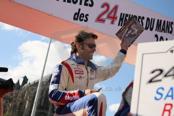 2010 Le Mans 24 Hour (24 Heures du Mans), 11th June 2010. Drivers' parade. Larbre Competition - Gabriele Gardel. Digital ref : LW40D3008