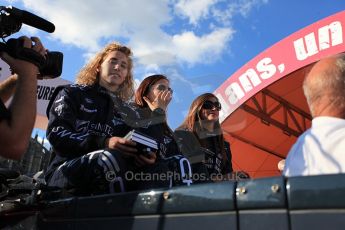 2010 Le Mans 24 Hour (24 Heures du Mans), 11th June 2010. Drivers' parade. Matech Competition - Rahel Frey, Natacha Gachnang. Digital ref : CB5D3392