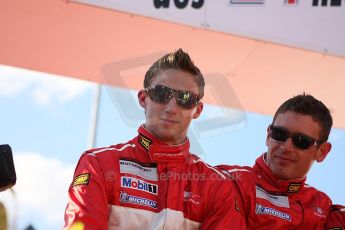 2010 Le Mans 24 Hour (24 Heures du Mans), 11th June 2010. Drivers' parade. BMS Scuderia Italia - Marco Holzer, Richard Westbrook. Digital ref : LW40D2971