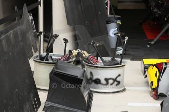 2010 Le Mans 24 Hour (24 Heures du Mans), 11th June 2010. Marc VDS Racing - Ford GT garage. Digital ref : LW40D2220
