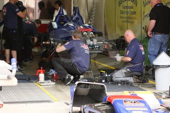 2010 Le Mans 24 Hour (24 Heures du Mans), 11th June 2010. Beechdeen Mansell - Ginetta-Zytek 09S garage. Digital ref : LW40D1992