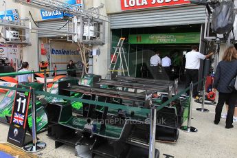 2010 Le Mans 24 Hour (24 Heures du Mans), 11th June 2010. Lola B09/60 Judd - Drayson Racing garage. Digital ref : CB5D3079