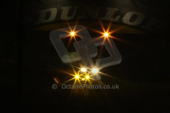 2010 Le Mans, Sunday June 13th 2010. Dunlop Bridge at night. Digital Ref : LW40D5335