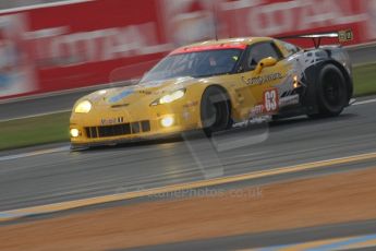 2010 Le Mans, Sunday June 13th 2010. Dunlop Chicane at dawn. Digital Ref : LW40D5482