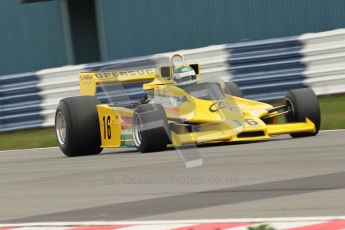 World © Octane Photographic 2010. 2010 Donington Revived! meeting, September 4th 2010. MastersGP - Historic Formula 1, Historic F1. Fitipaldi F5a - Richard Barber. Digital ref : 0029CB1D3393