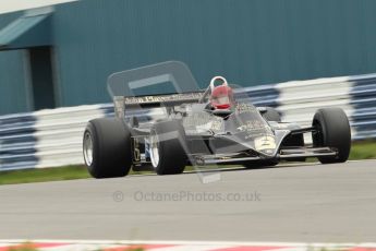 World © Octane Photographic 2010. 2010 Donington Revived! meeting, September 4th 2010. MastersGP - Historic Formula 1, Historic F1. Lotus 87B3 - Nici Bindels. Digital ref : 0029CB1D3400