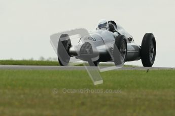 World © Octane Photographic 2010. 2010 Donington Revived! meeting, September 5th 2010. MastersGP - Historic Formula 1, Historic F1. Auto Union. Donington collection demo laps. Digital ref : 0029CB1D4425