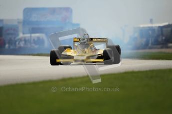 World © Octane Photographic 2010. 2010 Donington Revived! meeting, September 5th 2010. MastersGP - Historic Formula 1, Historic F1. Fitipaldi F5a - Richard Barber. Digital ref : 0029CB1D4739