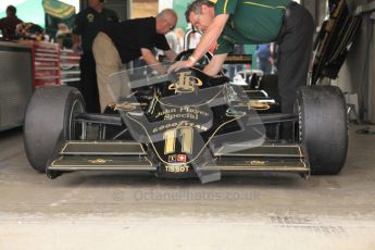 World © Octane Photographic 2010. 2010 Donington Revived! meeting, September 4th 2010. MastersGP - Historic Formula 1, Historic F1. Lotus. Digital ref : 0029CB5D9889