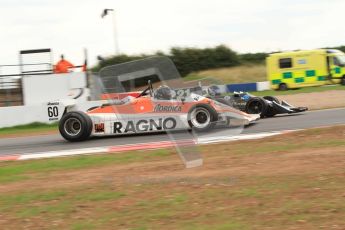 World © Octane Photographic 2010. 2010 Donington Revived! meeting, September 4th 2010. MastersGP - Historic Formula 1, Historic F1. Arrows A4 - David Abbott, Wolf-Williams W05 - Roger Wills. Digital ref : 0029CB7D5777