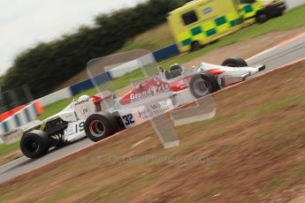 World © Octane Photographic 2010. 2010 Donington Revived! meeting, September 4th 2010. MastersGP - Historic Formula 1, Historic F1. Arrows A4 - Steve Hartley, Surtees TS19 - Richard Austin. Digital ref : 0029CB7D5893