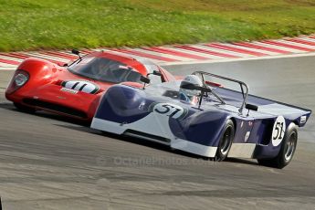 © Octane Photographic Ltd. 2010 Masters Racing - Donington September 4th 2010. World Sportscar Masters, Chevron B23 - Tim Cousins, Chevron B16 - Mike Wrigley. Digital Ref : cb1d2302