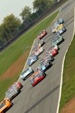 © Octane Photographic Ltd. 2010 Masters Racing - Donington September 4th 2010. Sports Racing Masters rolling start. Digital Ref : cb1d3470