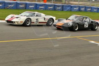 © Octane Photographic Ltd. 2010 Masters Racing - Donington September 4th 2010. Sports Racing Masters. Ford GT40 Mk.I - Adrian Newey, Chevron B8 - Paul Ingram/Chris Chiles Jnr. Digital Ref : cb1d3520