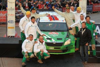 © North One Sport Limited 2010/ Octane Photographic Ltd. 2010 WRC Great Britain Podium, Sunday 14th November 2010. Digital ref : 0114LW1D1023