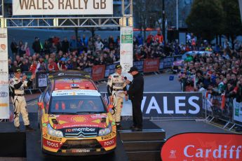 © North One Sport Limited 2010/ Octane Photographic Ltd. 2010 WRC Great Britain Podium, Sunday 14th November 2010. Digital ref : 0114lLW1D1444