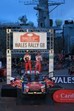 © North One Sport Limited 2010/ Octane Photographic Ltd. 2010 WRC Great Britain Podium, Sunday 14th November 2010. Digital ref : 0114LW1D1505