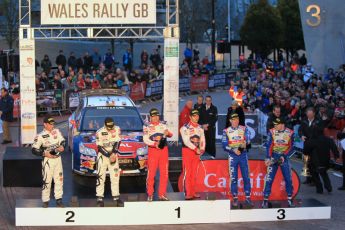 © North One Sport Limited 2010/ Octane Photographic Ltd. 2010 WRC Great Britain Podium, Sunday 14th November 2010. Digital ref : 0114LW1D1623