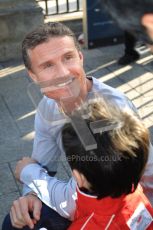 World © Octane Photographic 2010. 2010 Red Bull City Limits street demo Belfast, David Coulthard. Digital ref : 0027CB1D3894