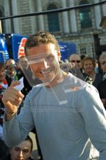 World © Octane Photographic 2010. 2010 Red Bull City Limits street demo Belfast, David Coulthard. Digital ref : CB1D3898