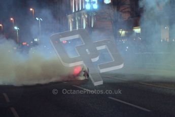World © Octane Photographic 2010. 2010 Red Bull City Limits street demo Belfast, David Coulthard. Digital ref : 0027CB1D4078