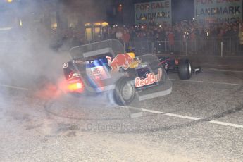 World © Octane Photographic 2010. 2010 Red Bull City Limits street demo Belfast, David Coulthard. Digital ref : 0027CB1D4104