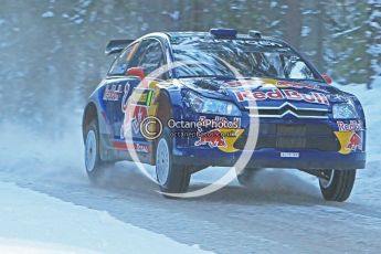 © North One Sport Ltd.2010 / Octane Photographic Ltd.2010. WRC Sweden SS9. February 13th 2010, Kimi Raikkonen/Kaj Lindstrom, Citroen C4 WRC. Digital Ref : 0133CB1D1949