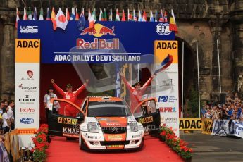 © North One Sport Ltd. 2010 / Octane Photographic Ltd. 2010 WRC Germany Podium, 23st August 2010. Digital Ref: 0212lw7d8563