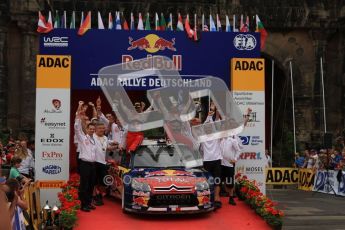 © North One Sport Ltd. 2010 / Octane Photographic Ltd. 2010 WRC Germany Podium, 23st August 2010. Digital Ref: 0212lw7d9274