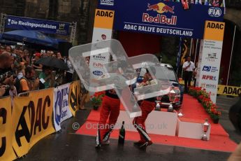© North One Sport Ltd. 2010 / Octane Photographic Ltd. 2010 WRC Germany Podium, 23st August 2010. Digital Ref: 0212lw7d9386