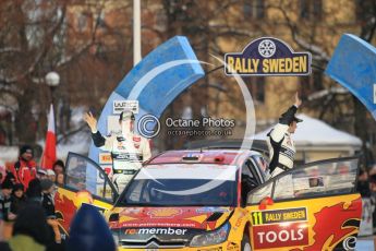 © North One Sport Ltd.2010 / Octane Photographic Ltd.2010. WRC Sweden Podium, February 14th 2010. Digital Ref : 0138CB1D3054