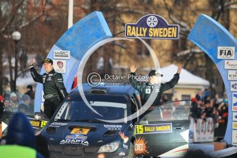 © North One Sport Ltd.2010 / Octane Photographic Ltd.2010. WRC Sweden Podium, February 14th 2010. Digital Ref : 0138CB1D3064