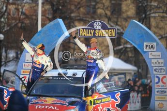 © North One Sport Ltd.2010 / Octane Photographic Ltd.2010. WRC Sweden Podium, February 14th 2010. Digital Ref : 0138CB1D3095
